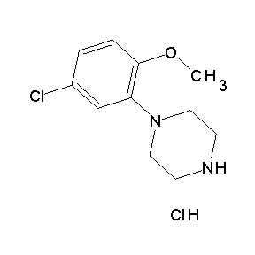 SBB003080 4-chloro-1-methoxy-2-piperazinylbenzene, chloride