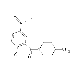 SBB006354 2-chloro-5-nitrophenyl 4-methylpiperidyl ketone