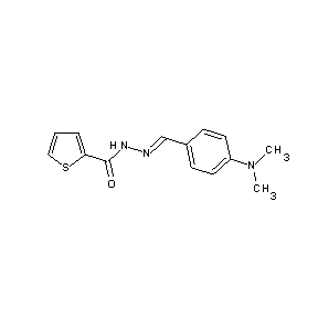 SBB009866 N-{(1E)-2-[4-(dimethylamino)phenyl]-1-azavinyl}-2-thienylcarboxamide
