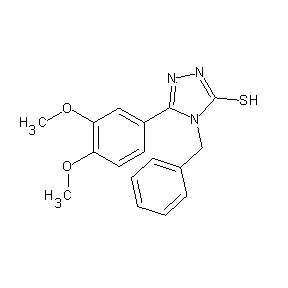 SBB009987 5-(3,4-dimethoxyphenyl)-4-benzyl-1,2,4-triazole-3-thiol