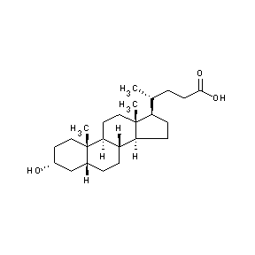 SBB012598 (4S)-4-((1S,2S,11S,5R,7R,10R,14R,15R)-5-hydroxy-2,15-dimethyltetracyclo[8.7.0. 0.0]heptadec-14-yl)pentanoic acid