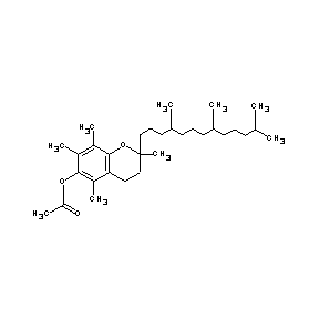 SBB012605 2,5,7,8-tetramethyl-2-(4,8,12-trimethyltridecyl)chroman-6-yl acetate