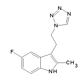 SBB013036 1-[2-(5-fluoro-2-methylindol-3-yl)ethyl]-1,2,3,4-tetraazole