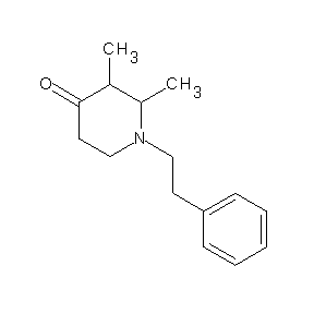 SBB013151 2,3-dimethyl-1-(2-phenylethyl)piperidin-4-one