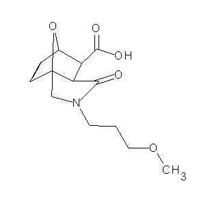 SBB013260 3-(3-methoxypropyl)-4-oxo-10-oxa-3-azatricyclo[5.2.1.0]dec-8-ene-6-carbox ylic acid
