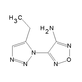 SBB013710 4-(5-ethyl-1,2,3-triazolyl)-1,2,5-oxadiazole-3-ylamine
