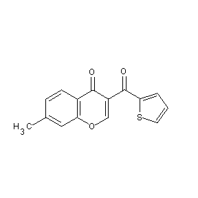 SBB013751 7-methyl-3-(2-thienylcarbonyl)chromen-4-one