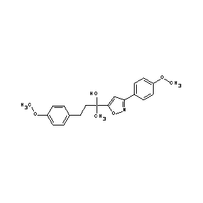 SBB013814 4-(4-methoxyphenyl)-2-[3-(4-methoxyphenyl)isoxazol-5-yl]butan-2-ol
