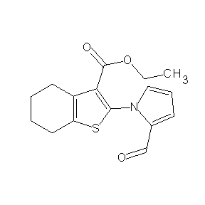 SBB013815 ethyl 2-(2-formylpyrrolyl)-4,5,6,7-tetrahydrobenzo[b]thiophene-3-carboxylate