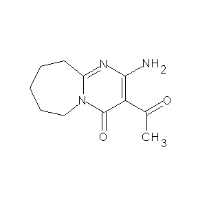 SBB013827 3-acetyl-2-amino-4-oxo-5-hydro-6H,7H,8H,9H,10H-pyrimidino[1,2-a]azaperhydroepi ne