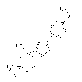 SBB013828 4-[3-(4-methoxyphenyl)isoxazol-5-yl]-2,2-dimethyl-2H-3,4,5,6-tetrahydropyran-4 -ol