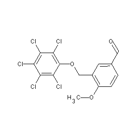 SBB017223 4-methoxy-3-[(2,3,4,5,6-pentachlorophenoxy)methyl]benzaldehyde