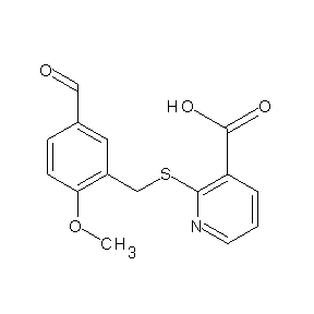 SBB017356 2-[(3-formyl-6-methoxyphenyl)methylthio]pyridine-3-carboxylic acid