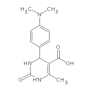 SBB017470 6-[4-(dimethylamino)phenyl]-4-methyl-2-oxo-1,3,6-trihydropyrimidine-5-carboxyl ic acid
