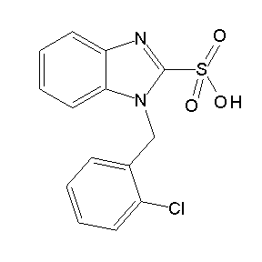 SBB018401 1-[(2-chlorophenyl)methyl]benzimidazole-2-sulfonic acid