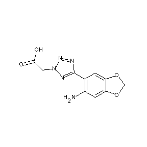 SBB019353 2-[5-(6-amino-2H-benzo[d]1,3-dioxolan-5-yl)-1,2,3,4-tetraazol-2-yl]acetic acid