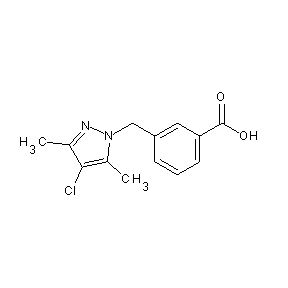 SBB019681 3-[(4-chloro-3,5-dimethylpyrazolyl)methyl]benzoic acid