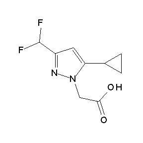 SBB021155 2-[3-(difluoromethyl)-5-cyclopropylpyrazolyl]acetic acid