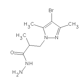 SBB021362 3-(4-bromo-3,5-dimethylpyrazolyl)-2-methylpropanohydrazide