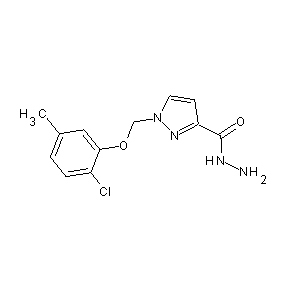 SBB021546 1-[(2-chloro-5-methylphenoxy)methyl]pyrazole-3-carbohydrazide