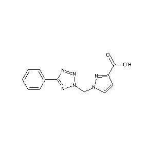 SBB021721 1-[(5-phenyl-1,2,3,4-tetraazol-2-yl)methyl]pyrazole-3-carboxylic acid