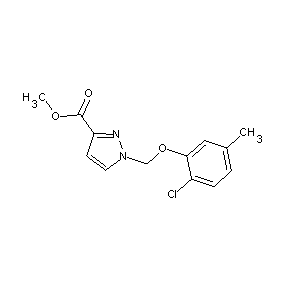 SBB021775 methyl 1-[(2-chloro-5-methylphenoxy)methyl]pyrazole-3-carboxylate