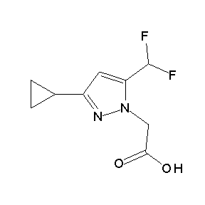 SBB022792 2-[5-(difluoromethyl)-3-cyclopropylpyrazolyl]acetic acid