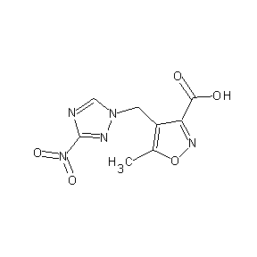 SBB022997 5-methyl-4-[(3-nitro(1,2,4-triazolyl))methyl]isoxazole-3-carboxylic acid