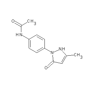 SBB023368 N-[4-(3-methyl-5-oxo-3-pyrazolinyl)phenyl]acetamide