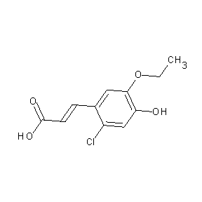 SBB023894 (2E)-3-(2-chloro-5-ethoxy-4-hydroxyphenyl)prop-2-enoic acid