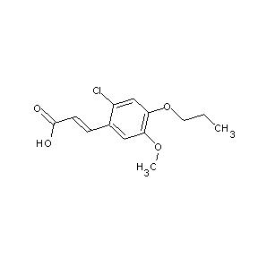 SBB023901 (2E)-3-(2-chloro-5-methoxy-4-propoxyphenyl)prop-2-enoic acid