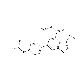 SBB025389 methyl 6-[4-(difluoromethoxy)phenyl]-3-methylisoxazolo[5,4-b]pyridine-4-carbox ylate