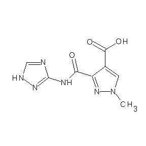 SBB025495 1-methyl-3-(N-(1H-1,2,4-triazol-3-yl)carbamoyl)pyrazole-4-carboxylic acid