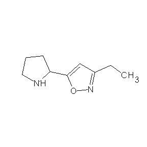 SBB025609 3-ethyl-5-pyrrolidin-2-ylisoxazole