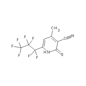 SBB025702 6-(1,1,2,2,3,3,3-heptafluoropropyl)-4-methyl-2-thioxohydropyridine-3-carbonitr ile
