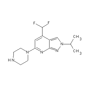 SBB026351 4-(difluoromethyl)-2-(methylethyl)-6-piperazinylpyrazolo[3,4-b]pyridine