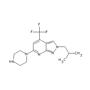 SBB026357 2-(2-methylpropyl)-6-piperazinyl-4-(trifluoromethyl)pyrazolo[3,4-b]pyridine