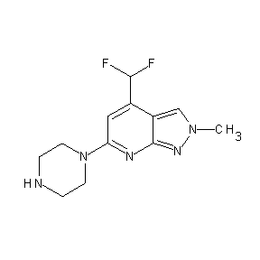SBB026359 4-(difluoromethyl)-2-methyl-6-piperazinylpyrazolo[3,4-b]pyridine