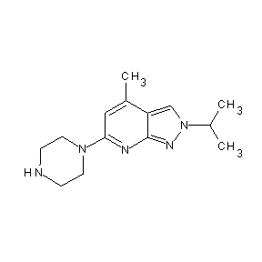 SBB026365 4-methyl-2-(methylethyl)-6-piperazinylpyrazolo[3,4-b]pyridine
