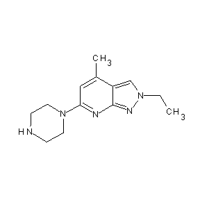SBB026368 2-ethyl-4-methyl-6-piperazinylpyrazolo[3,4-b]pyridine