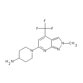 SBB026371 1-[2-methyl-4-(trifluoromethyl)pyrazolo[4,3-e]pyridin-6-yl]-4-piperidylamine