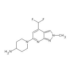 SBB026381 1-[4-(difluoromethyl)-2-methylpyrazolo[4,3-e]pyridin-6-yl]-4-piperidylamine