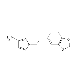 SBB026644 1-(2H-benzo[3,4-d]1,3-dioxolen-5-yloxymethyl)pyrazole-4-ylamine
