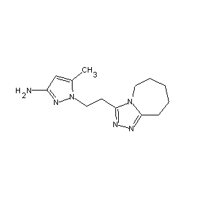 SBB026980 1-(2-(5H,6H,7H,8H,9H-1,2,4-triazolo[4,5-a]azaperhydroepin-3-yl)ethyl)-5-methyl pyrazole-3-ylamine