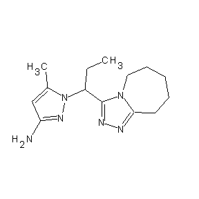 SBB026991 1-(5H,6H,7H,8H,9H-1,2,4-triazolo[4,5-a]azaperhydroepin-3-ylpropyl)-5-methylpyr azole-3-ylamine