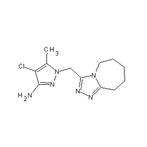 SBB026992 4-chloro-5-methyl-1-(5H,6H,7H,8H,9H-1,2,4-triazolo[4,5-a]azaperhydroepin-3-ylm ethyl)pyrazole-3-ylamine