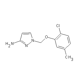 SBB030554 1-[(2-chloro-5-methylphenoxy)methyl]pyrazole-3-ylamine