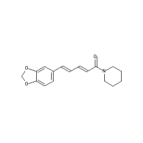SBB037863 (2E,4E)-5-(2H-benzo[3,4-d]1,3-dioxolen-5-yl)-1-piperidylpenta-2,4-dien-1-one