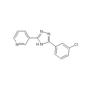 SBB051495 3-(3-chlorophenyl)-5-(3-pyridyl)-4H-1,2,4-triazole
