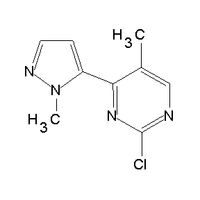 SBB051563 2-chloro-5-methyl-4-(1-methylpyrazol-5-yl)pyrimidine